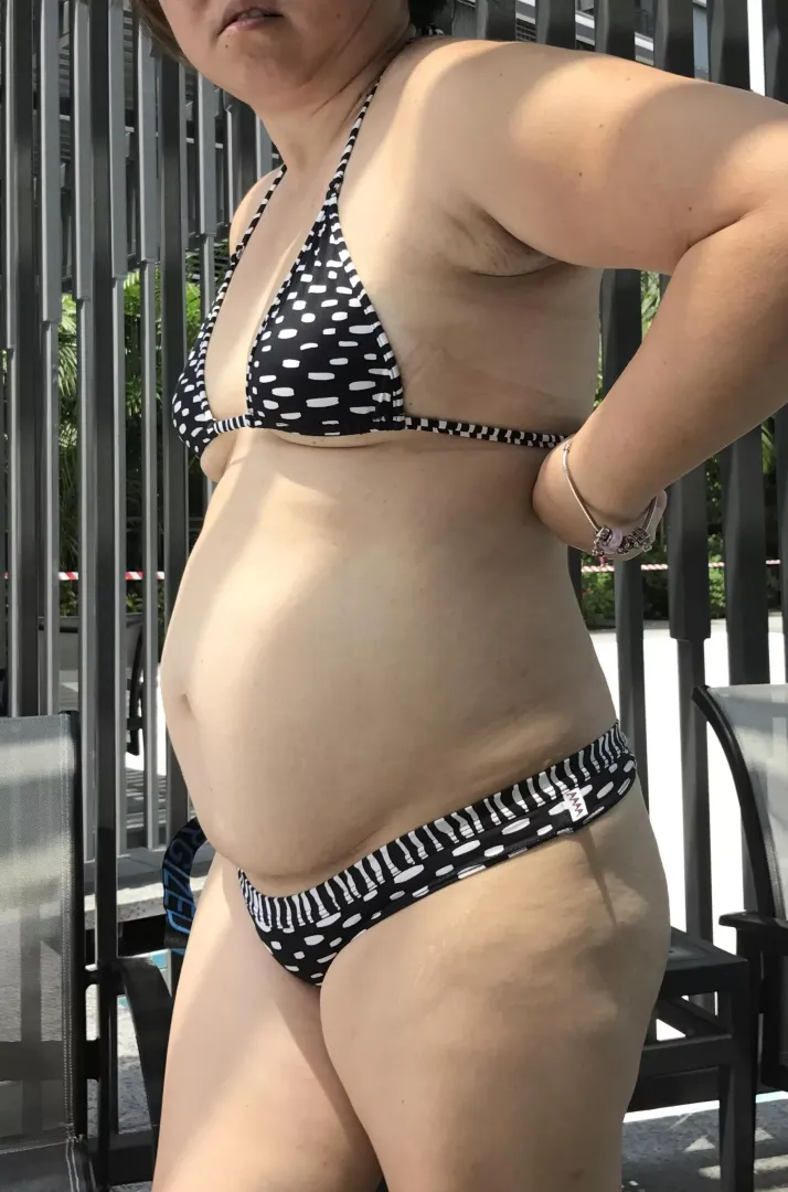 Going for a dip at the pool!