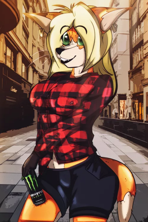 Going for a walk (Art by me: 0l-Fox-l0)