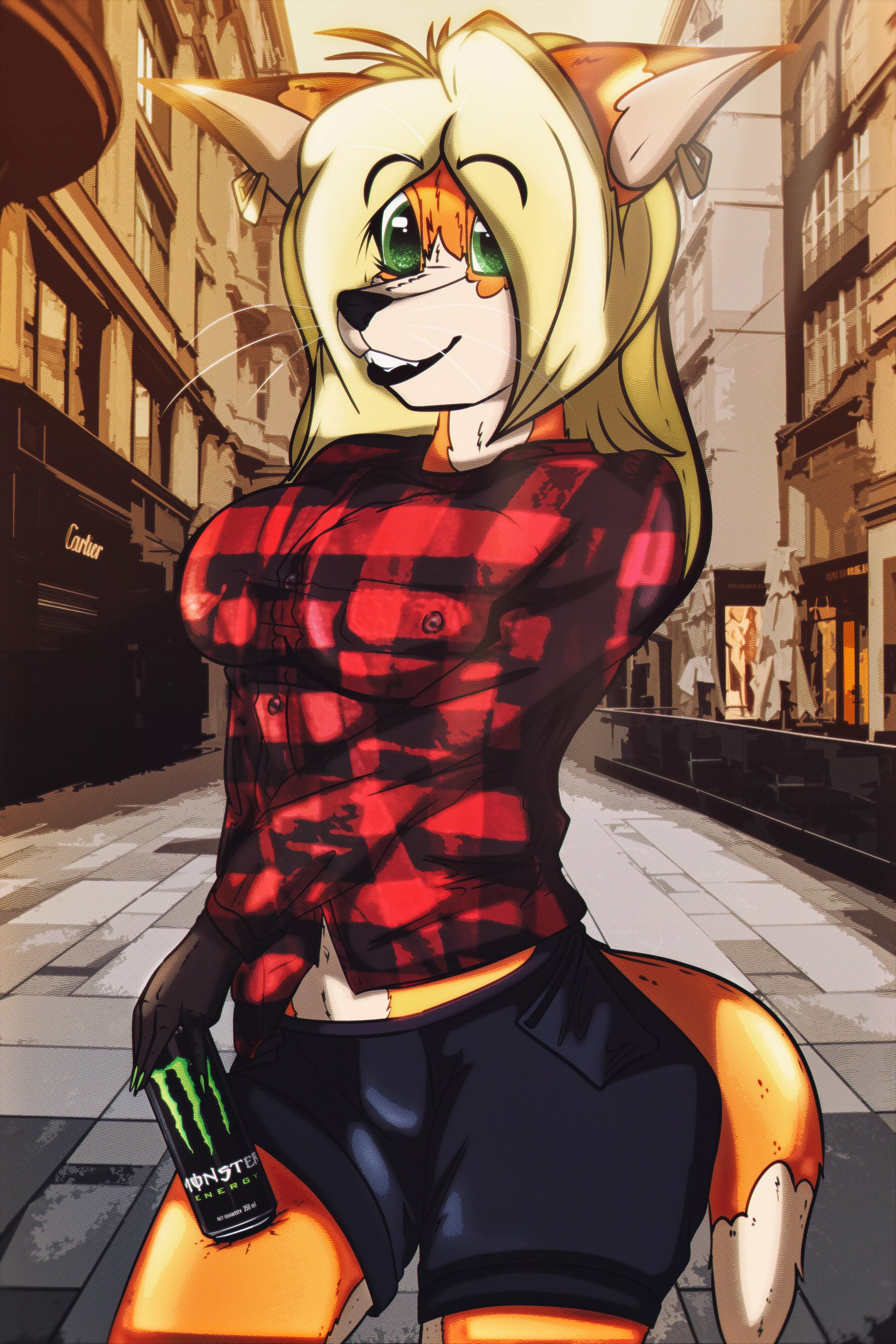 Going for a walk (Art by me: 0l-Fox-l0)