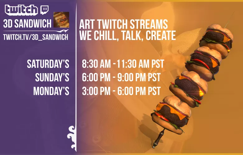 Going live and staying live | https://www.twitch.tv/3D_Sandwich