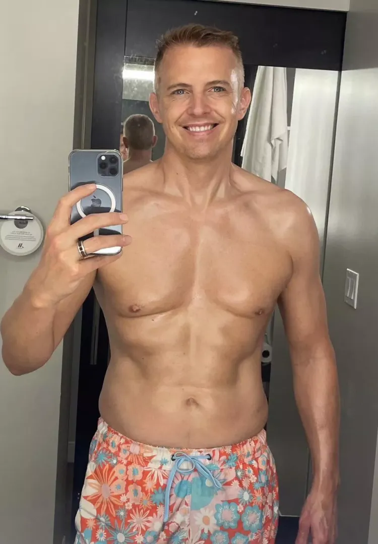 Going out on a limb…In Hawaii. Got all tan and greased up. Not sure it’s a look from this cold weather Colorado boy.