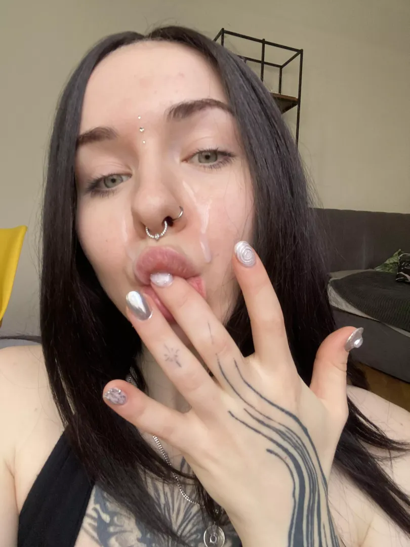 Good girls get cum instead of tears