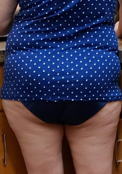 Good morning boys, grandma is making her morning coffee. After that you boys can have your way with me.