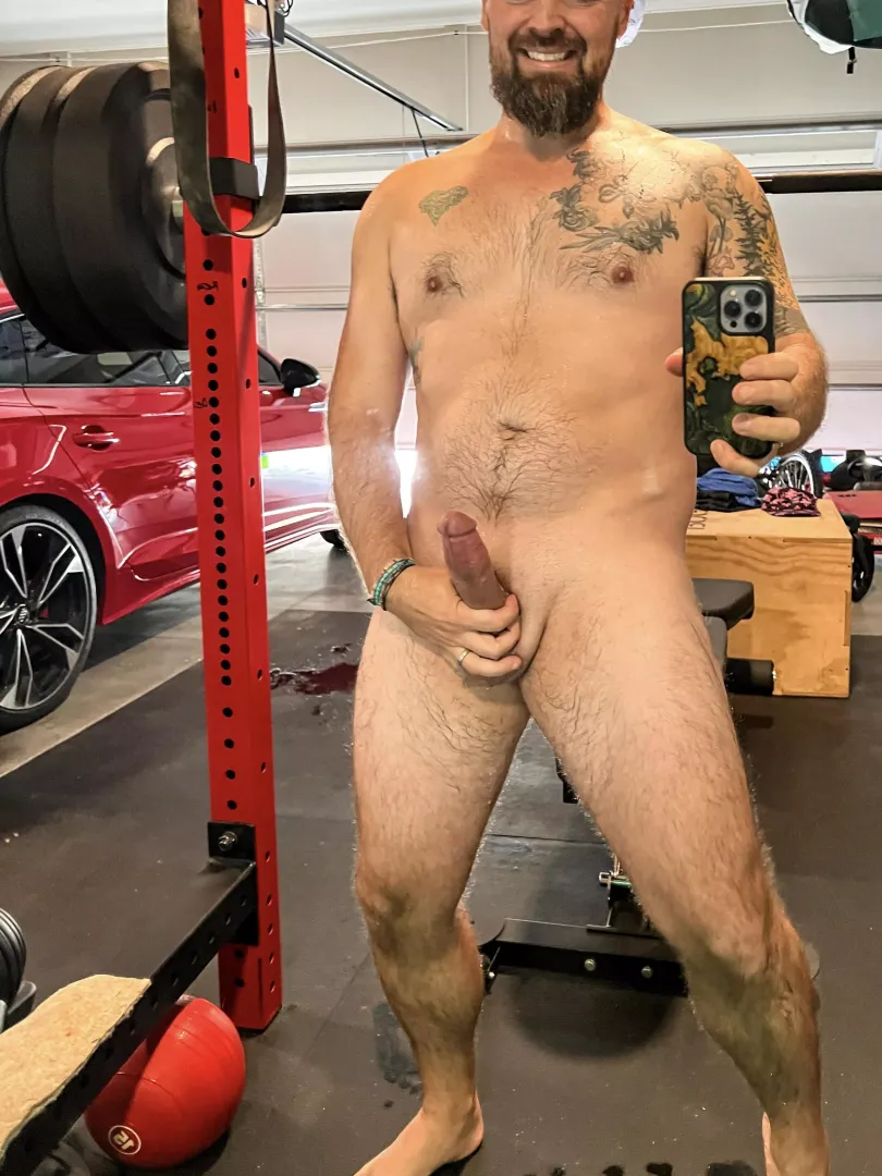Got a little wet working out 👀 (M)