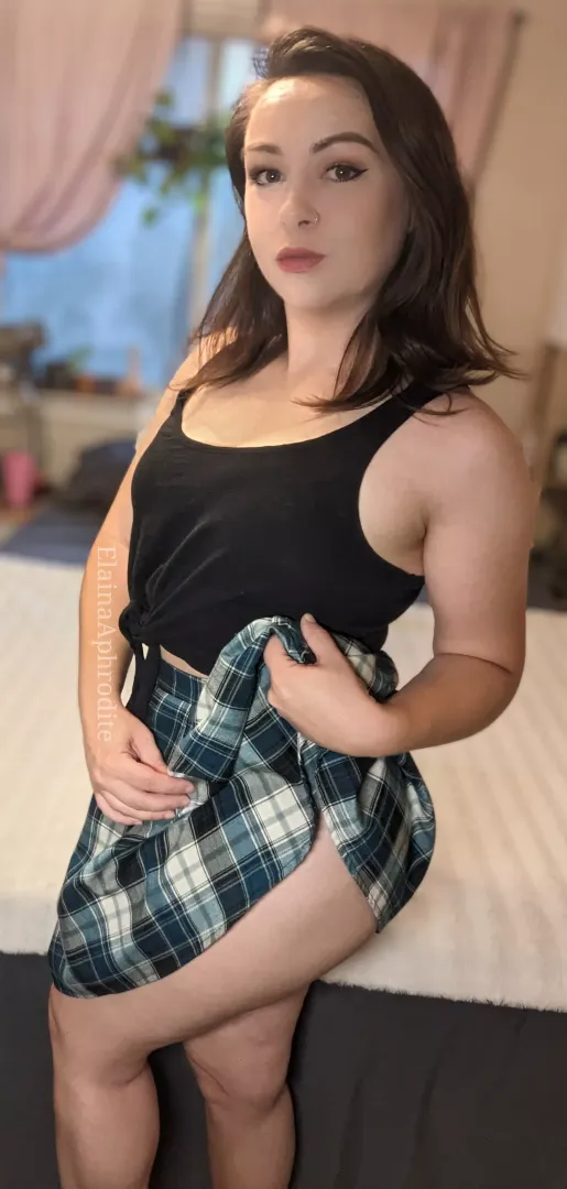 got a new skirt, wanna see what's under it?