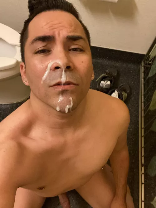 Got my face painted at work 💦