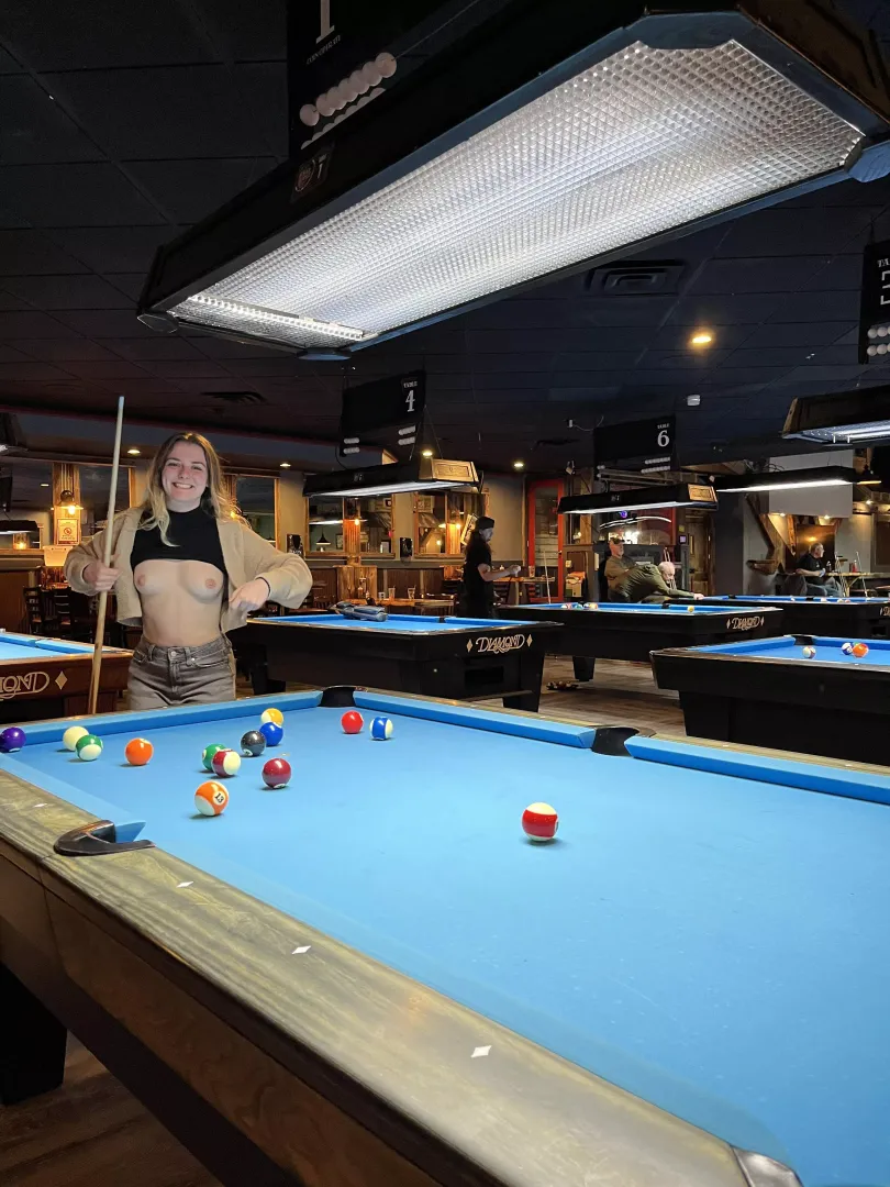Got risky at the pool table