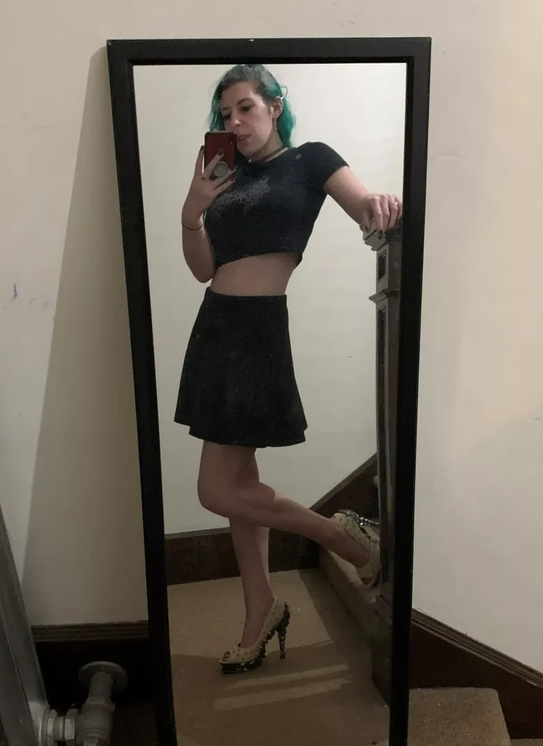 Goth crop top