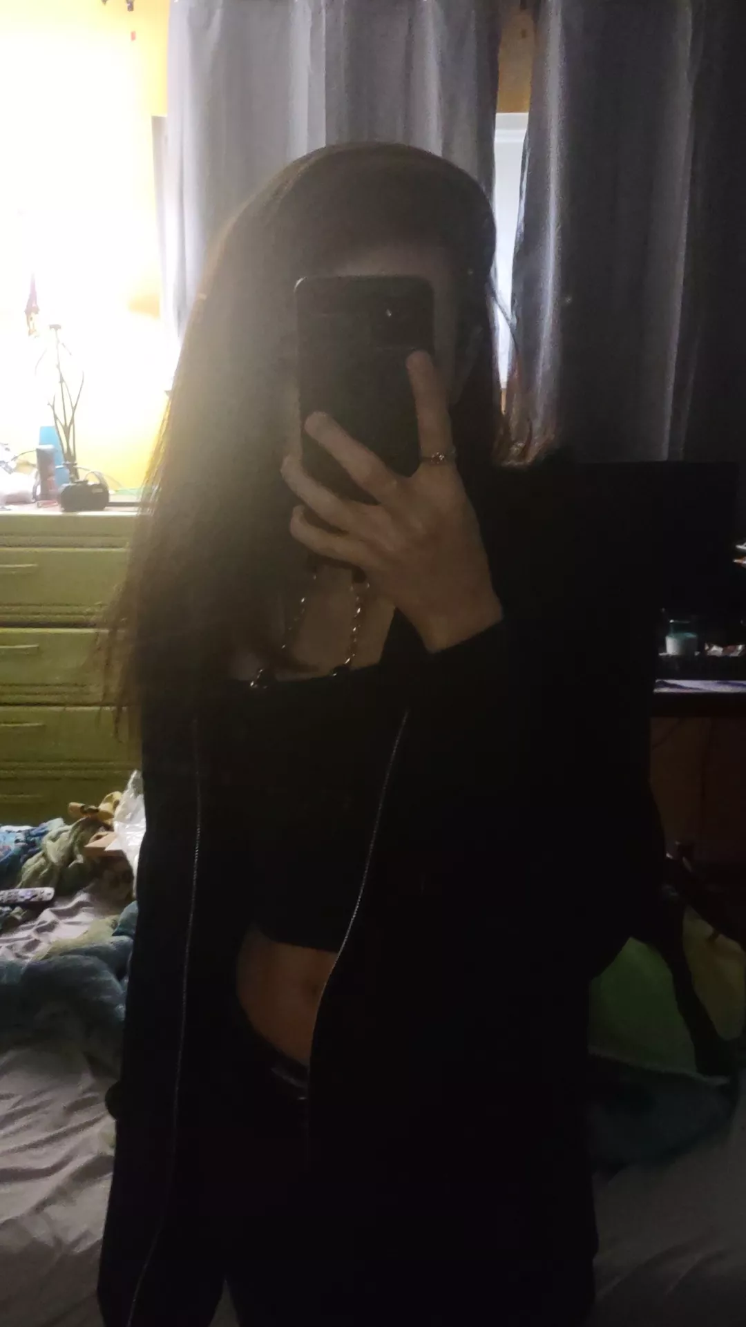 Goth femboy going to school :3