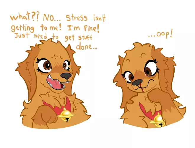 Gotta get stuff done! (Art by me)