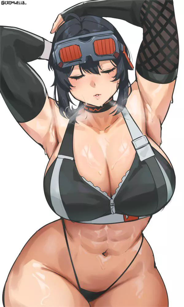 Grace’s steamy body 