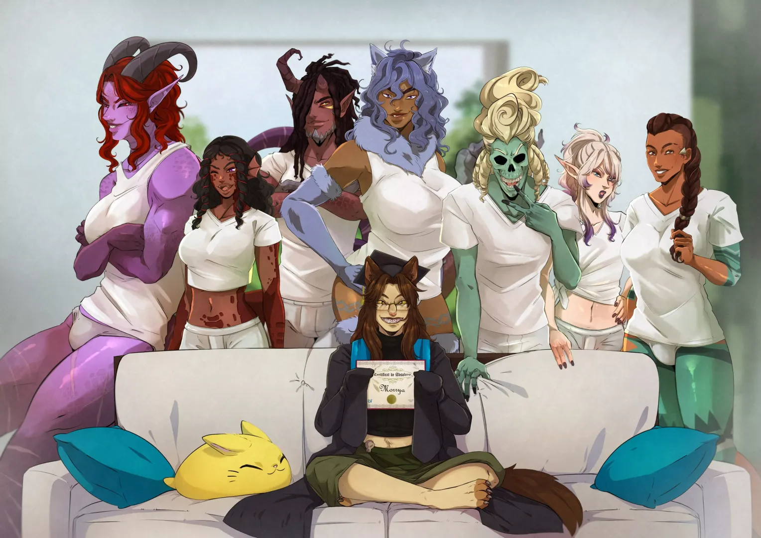 Graduation party with all my monstergirls (and boys)