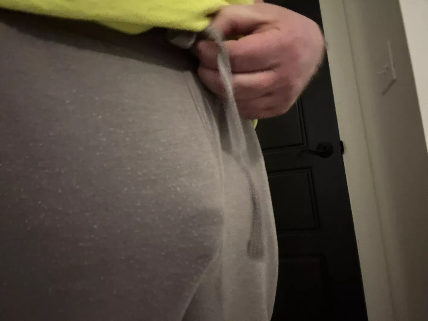 Gray sweatpants