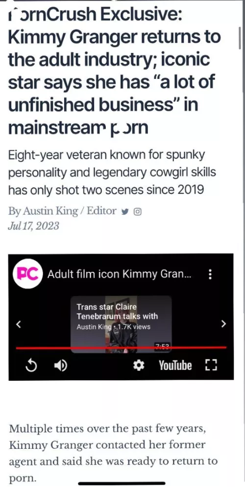 Great news
