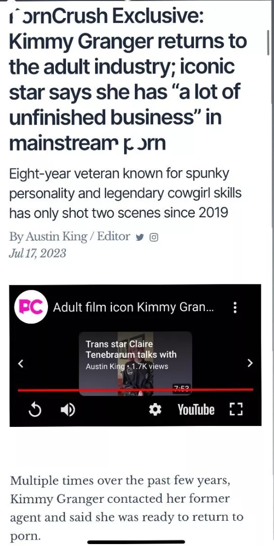 Great news