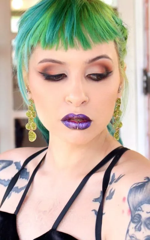 Green and purple are a vibe