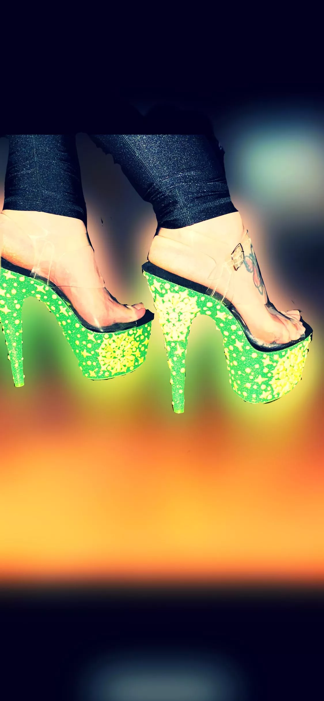 Green skulls.