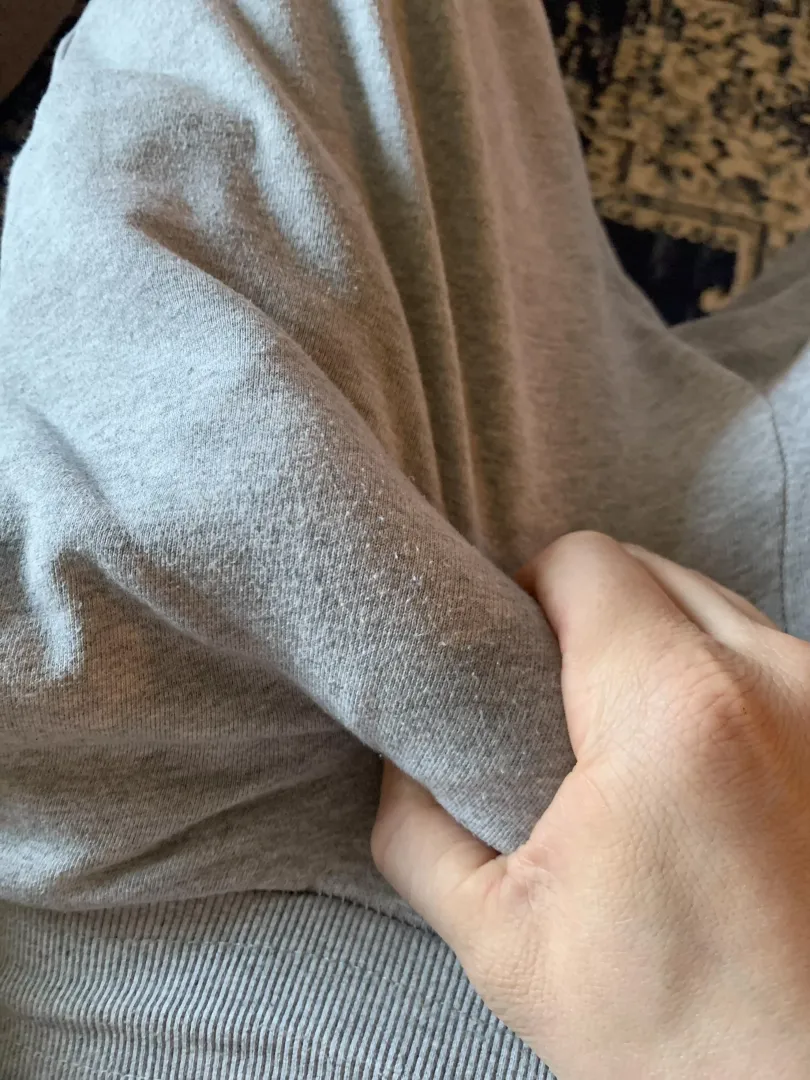 Grey sweatpants
