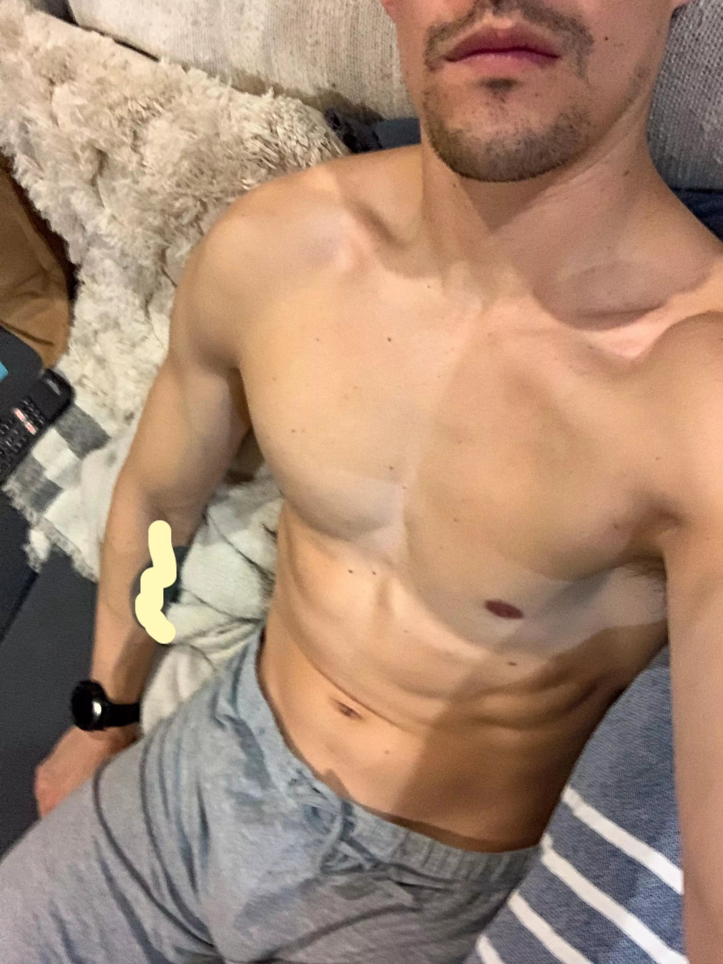 Grey sweatpants