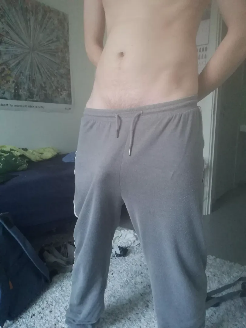Grey sweatpants season