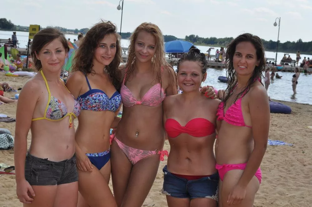 Group at the beach