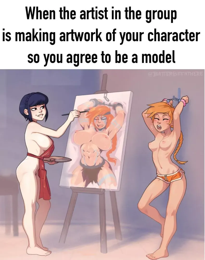 Groups with an artist must be lucky