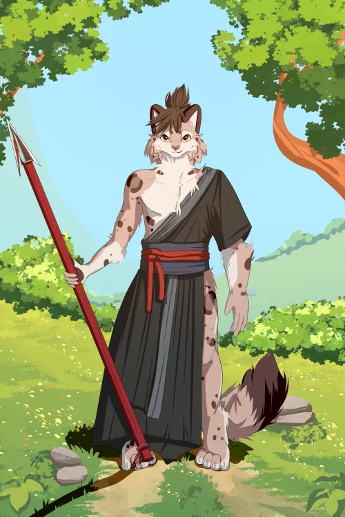 Guard with a spear for lowyeena by me (catcake5)