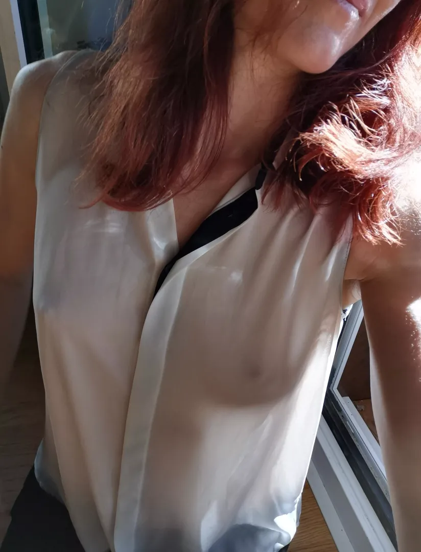 Guess I forgot my bra today
