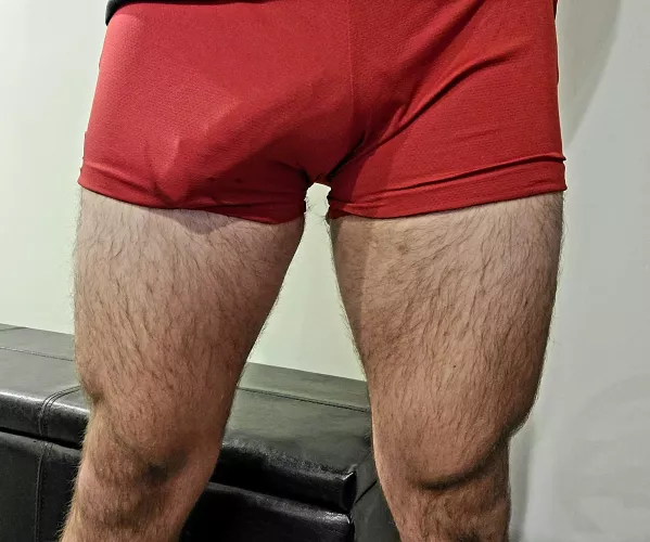 Guess I need bigger gym shorts...