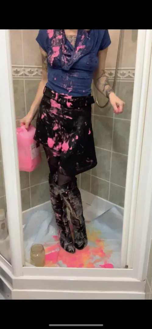 Gunged & work clothes trashed!
