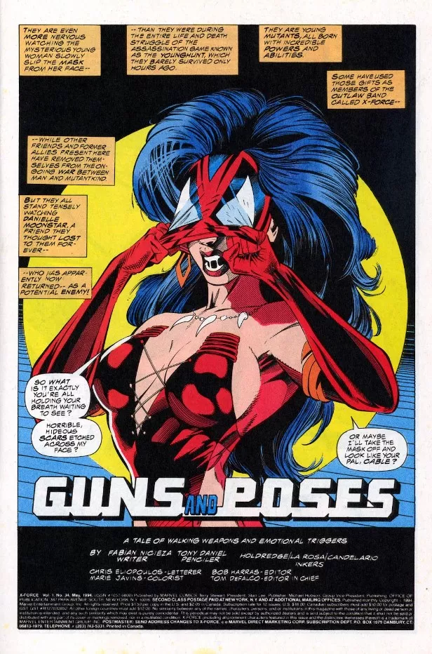Guns And Poses [X-Force (1991) #34]