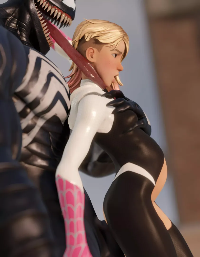 Gwen vs. Venom (emberstock)