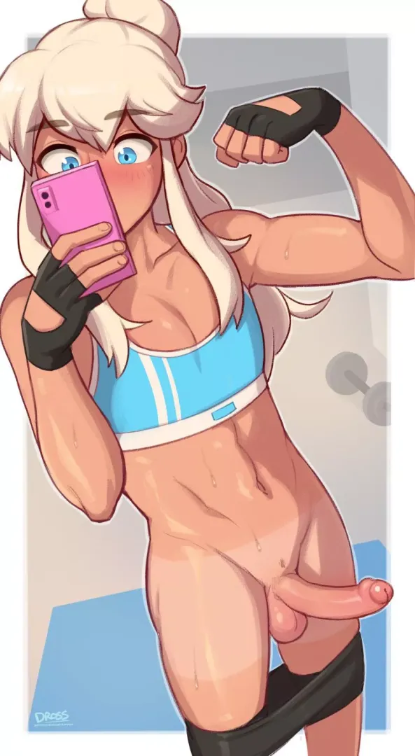Gym selfie 😈 (dross)
