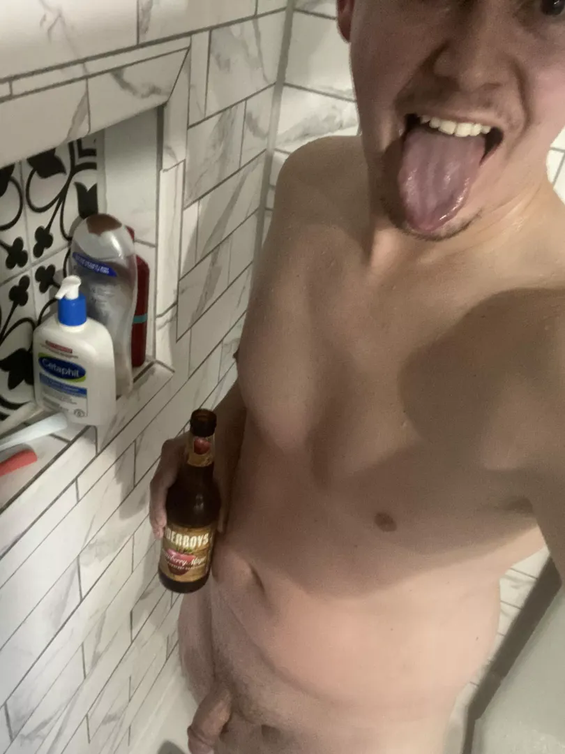 Gym, tan, and shower beer to “warm up” on a Friday morning! Who’s joining?