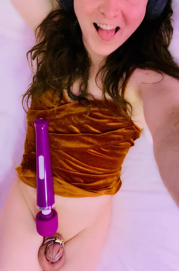 Had some fun last night 😈 Still locked up too 😊🔐