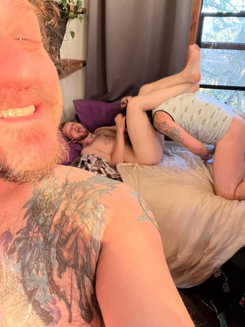 Had to fill up Study with some frisky puppy energy, great fun Pack connection day