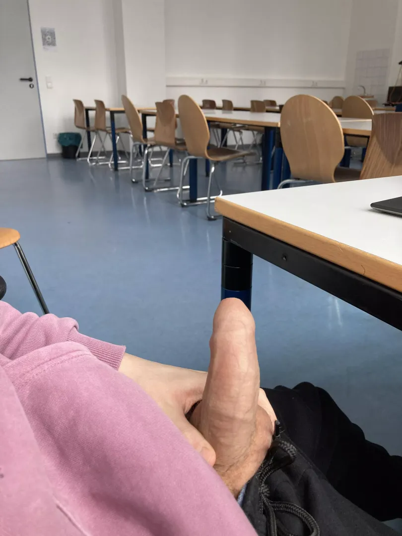 Had to get my penis out for a study break