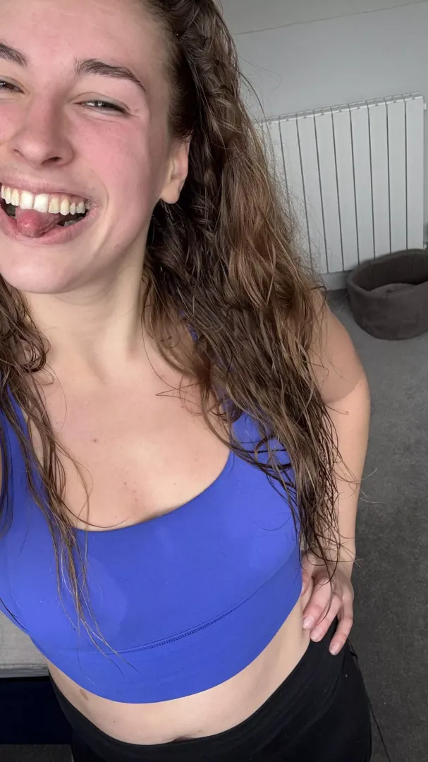 Hair full of sweat