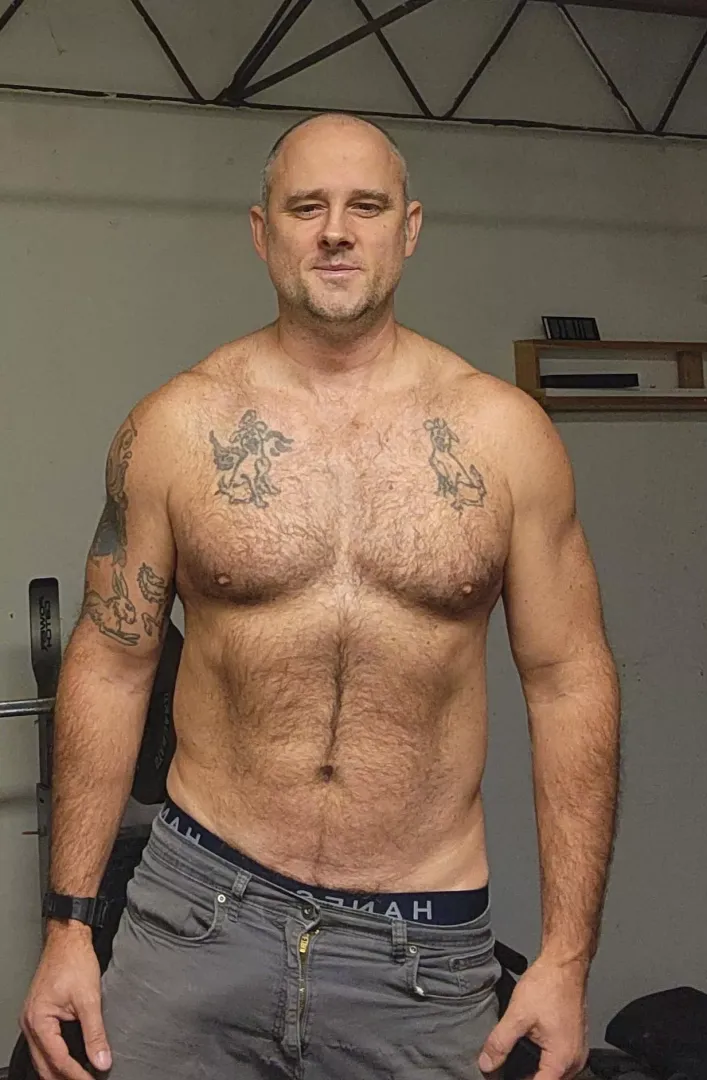 Hairy and sharey..