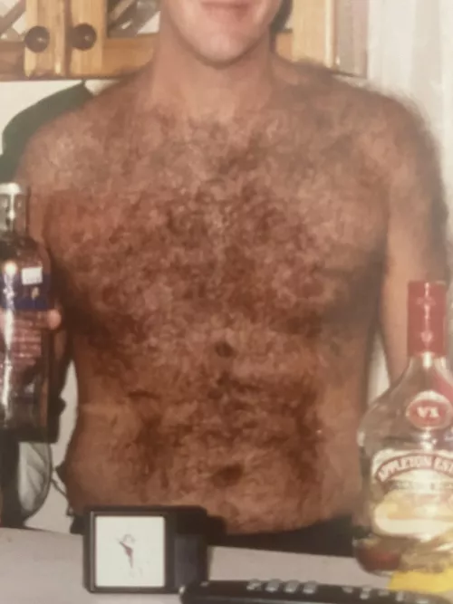Hairy chest and shoulders