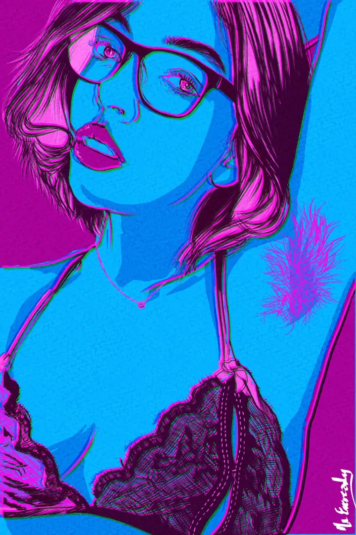 Hairy Girl Series N° 23 (abbysunny) Art by me. Digital