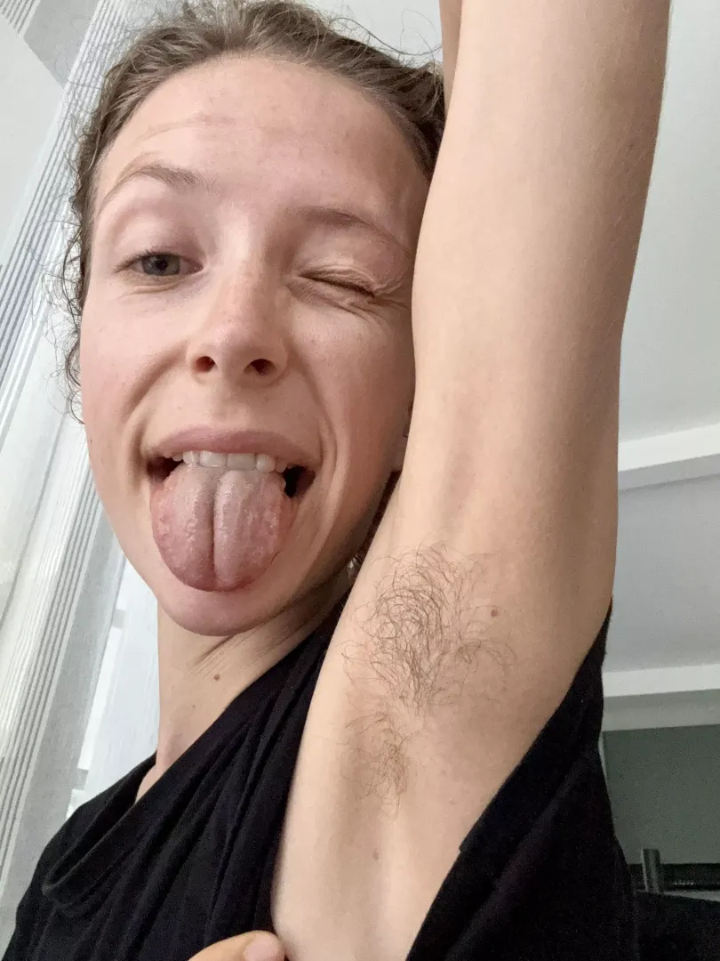 Hairy underarms from their finest