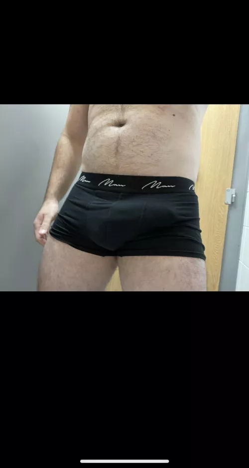 Hanging about in the works changing room