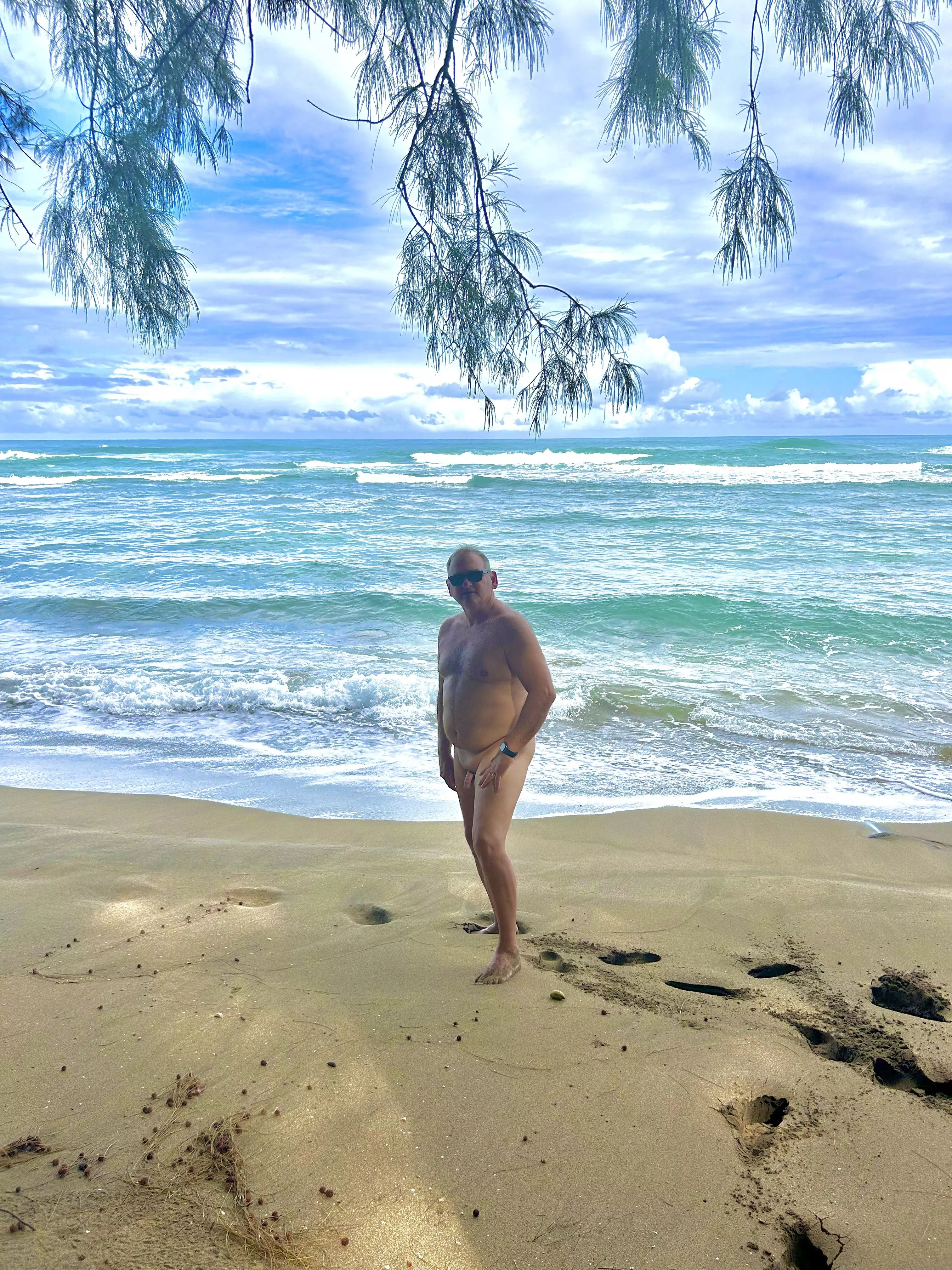 Hanging out at the beach.