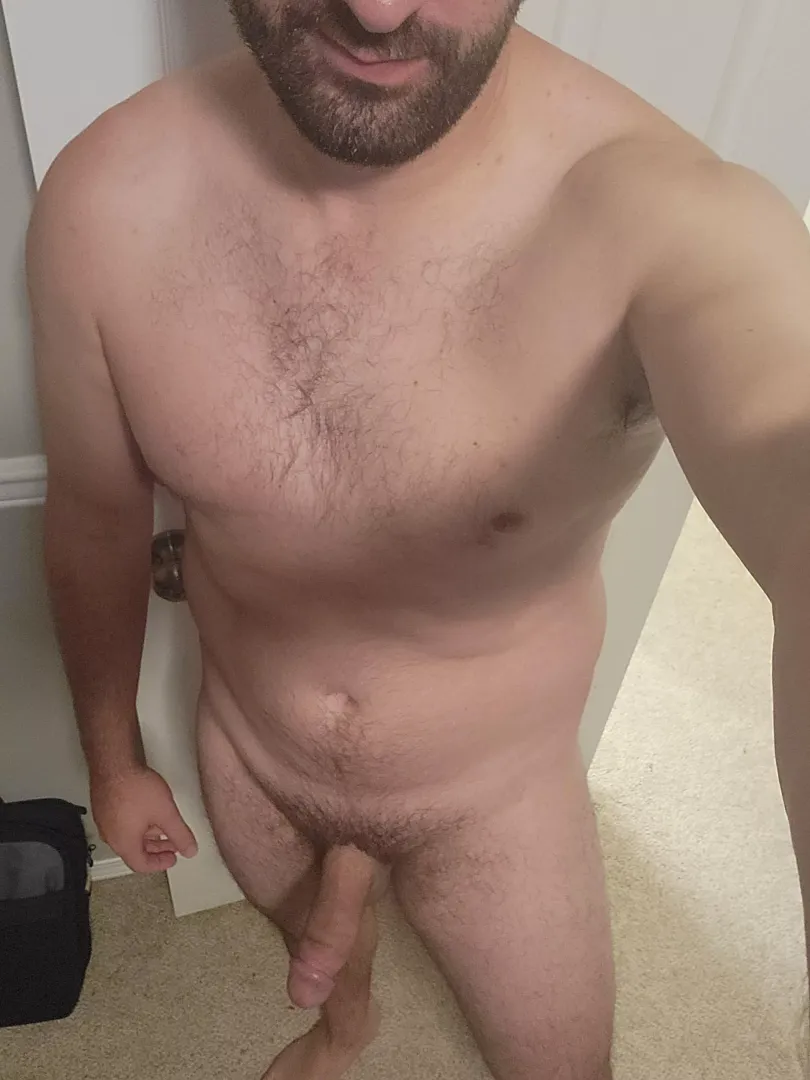 Hanging out before it gets stuffed into a suit for the day.