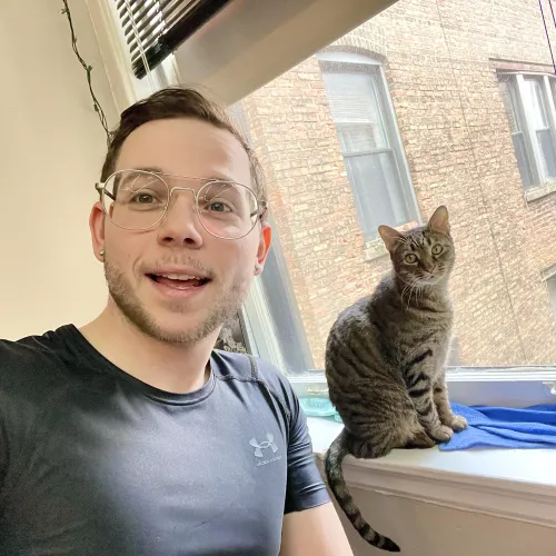 Hanging with my friend