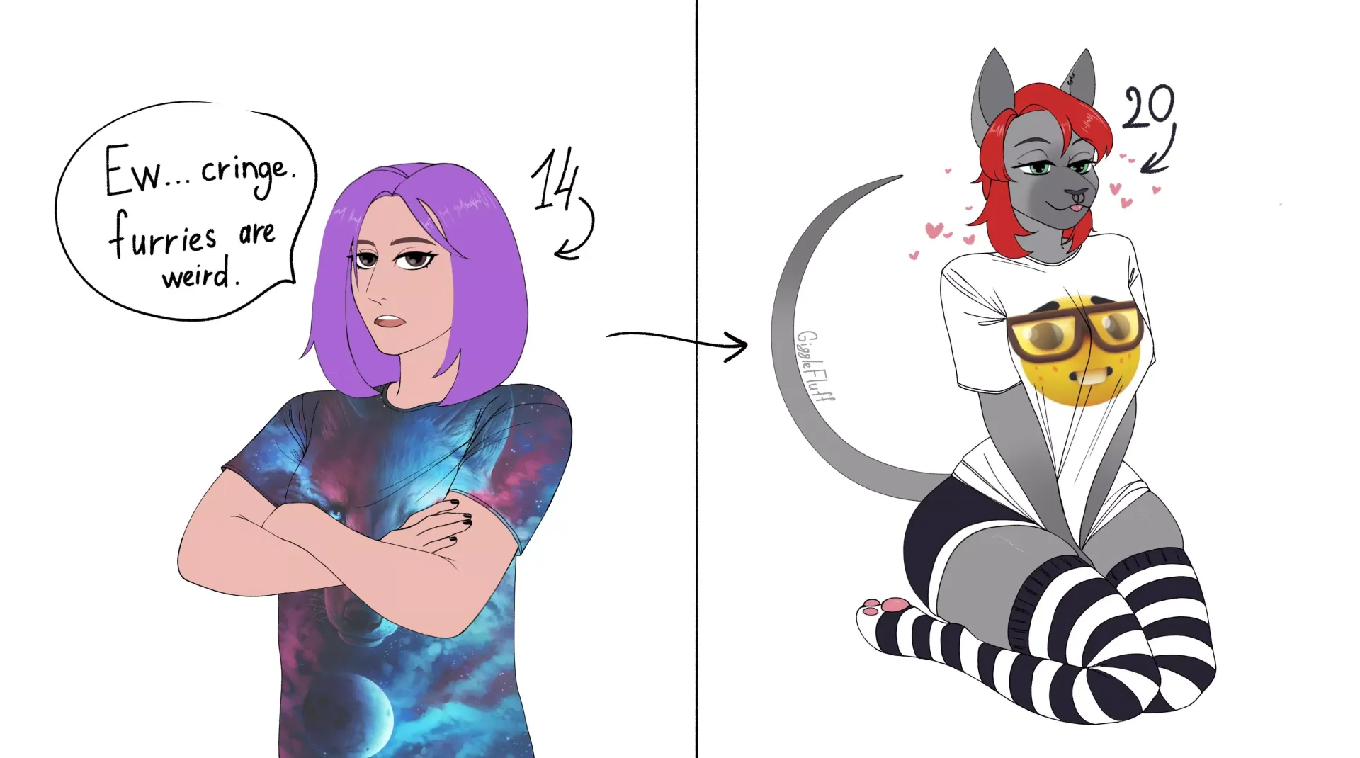 Happier now (art by me)