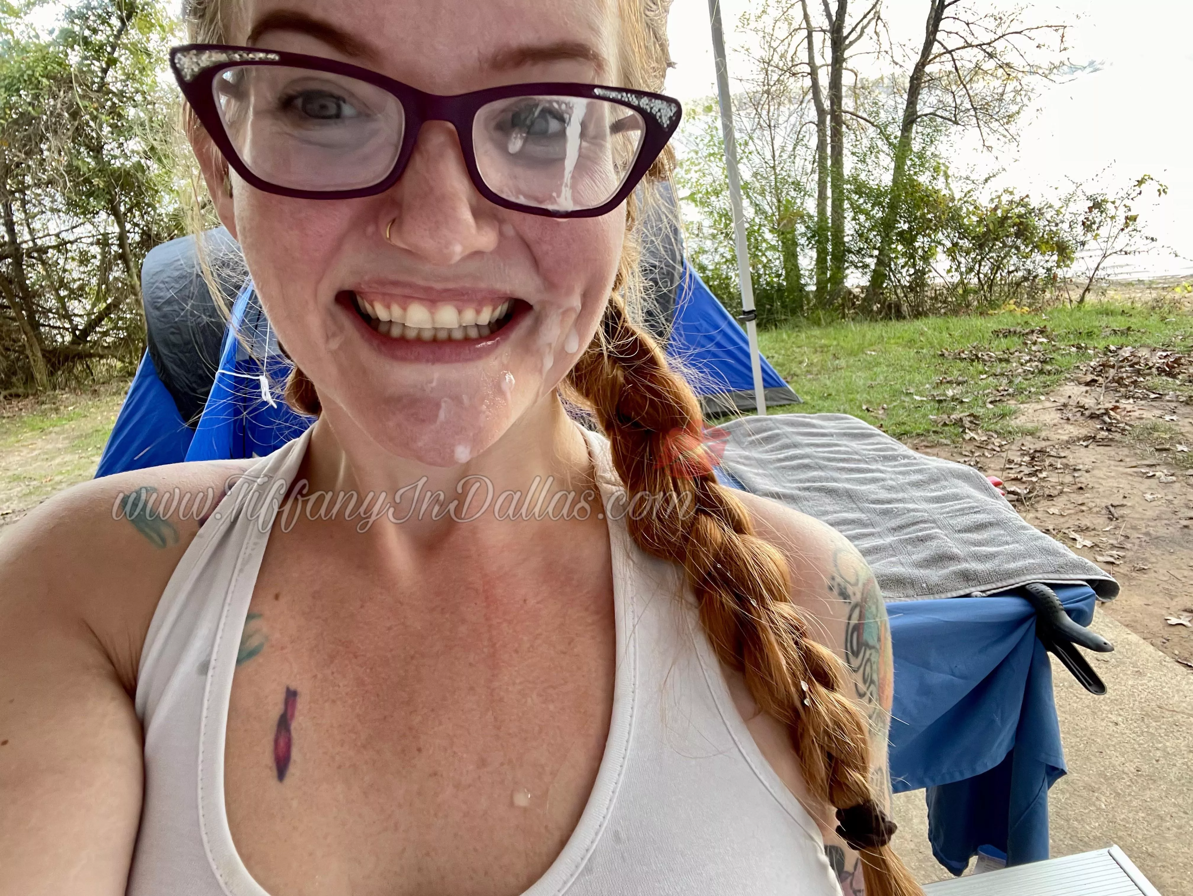 Happiest with a load all over my face 😁