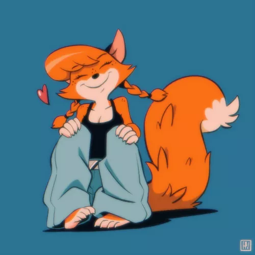 Happy Fox (Art by: FOXnROLL)