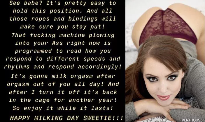 Happy milking day!